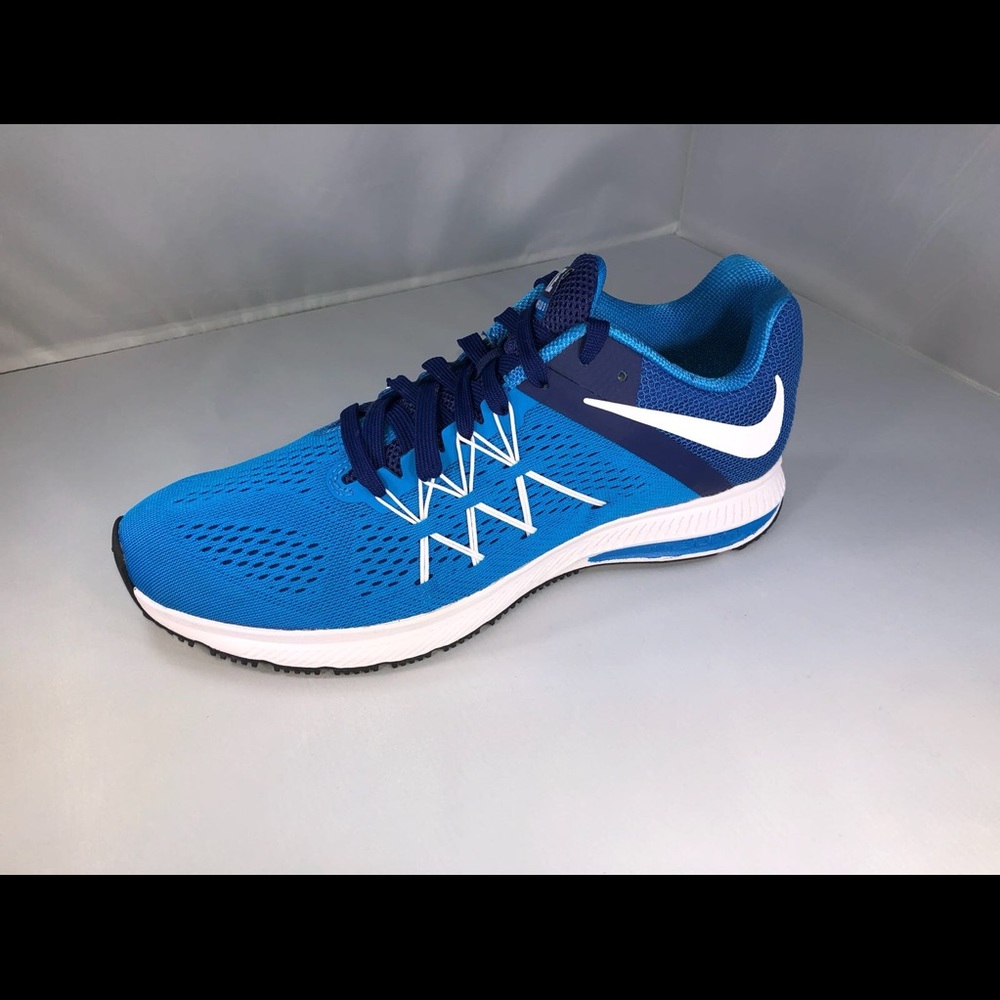 Men's Nike Zoom Winflo 3 Running Shoes NEW Blue/Wh